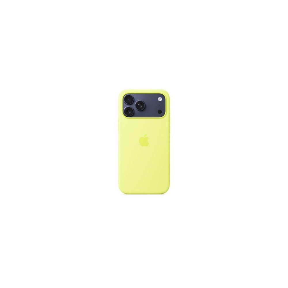 iPhone 17 Pro Max Silicone Case with MagSafe, Neon Yellow