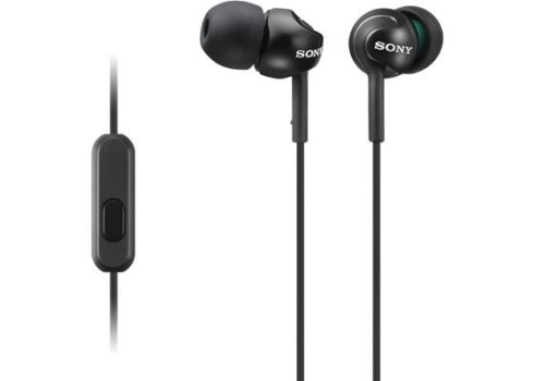 Kõrvaklapid Sony, in-ear+mikr. must