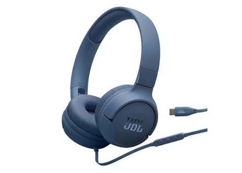Kõrvaklapid JBL T520C, kõrva pealsed, blue