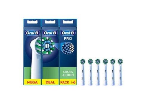 Lisaharjad Oral-B, Cross Action Pro, 6tk