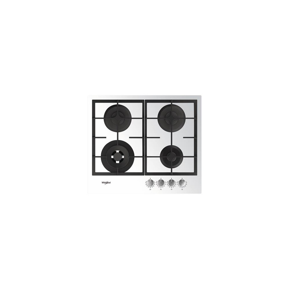 Int.gaasiplaat Whirlpool, 4x, valge