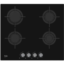 Int.gaasiplaat, Beko, 4x, must klaas
