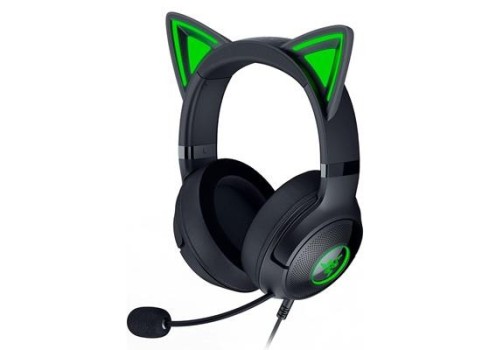 Peakomplekt Razer Kraken Kitty V2, must