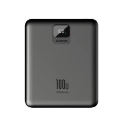 Power bank Canyon 20000mAh 100W LCD, Dark Grey