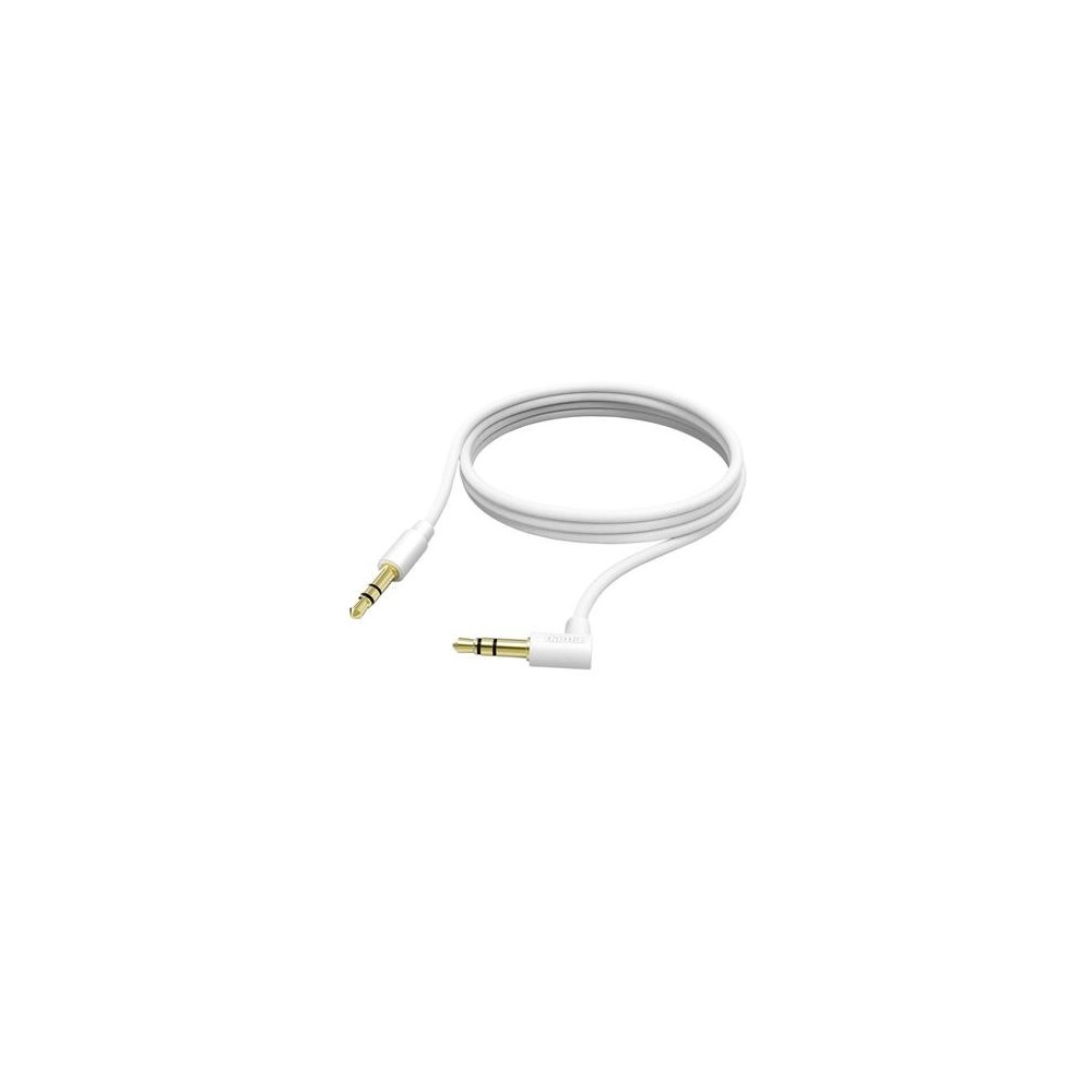 Kaabel Hama 3,5mm-3,5mm 90 1m, valge