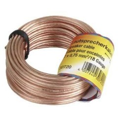 Kõlarikaabel Hama  2 x 0.75 mm, 10m