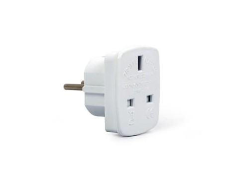 Reisiadapter Gembird UK to EU Schuko plug, 7.5 A
