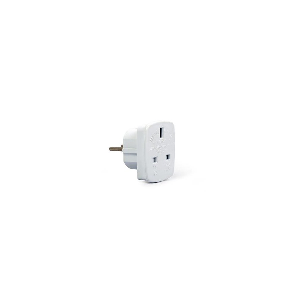 Reisiadapter Gembird UK to EU Schuko plug, 7.5 A