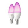 Philips Hue White&Color Amb. E14, 2x 4W bulb