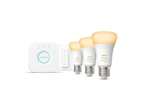 Philips Hue White Amb. E27, 3x 8W Starter Kit