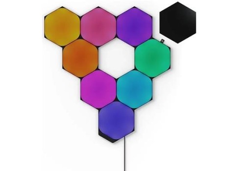 Nanoleaf Shapes Hexagons Starter Kit 9 Panels, Black