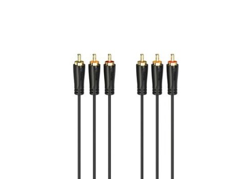 Kaabel Hama 3RCA -3RCA gold-plated 1,5m