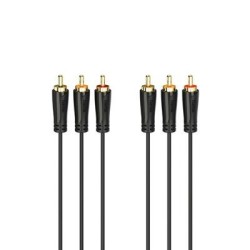 Kaabel Hama 3RCA -3RCA gold-plated 1,5m