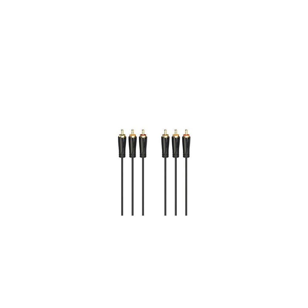Kaabel Hama 3RCA -3RCA gold-plated 1,5m