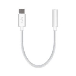 Adapter Puro USB-C to jack 3,5 mm, 15cm, White