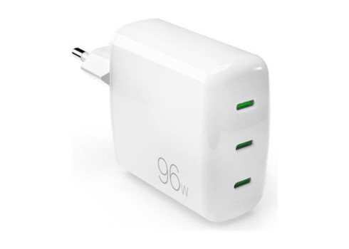 Vooluadapter Puro GaN 96W 3xUSB-C, White