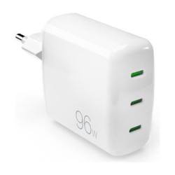 Vooluadapter Puro GaN 96W 3xUSB-C, White