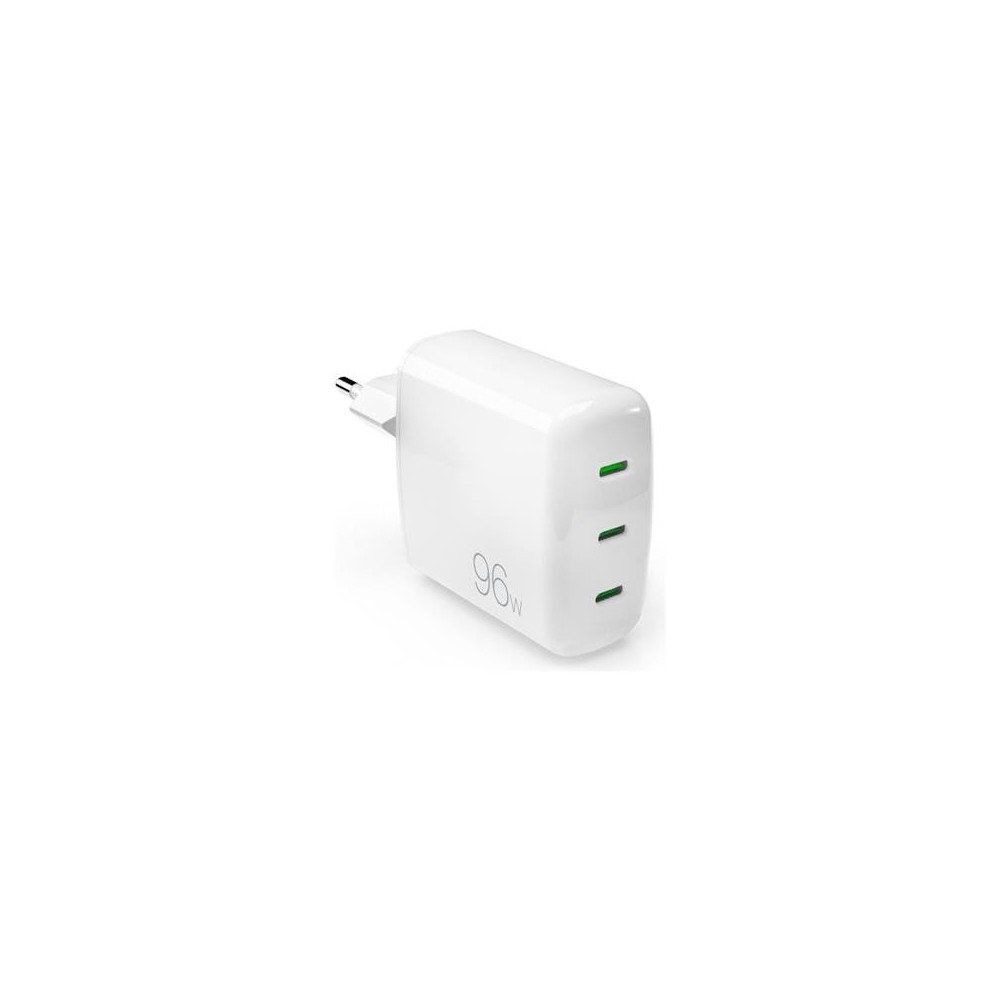 Vooluadapter Puro GaN 96W 3xUSB-C, White