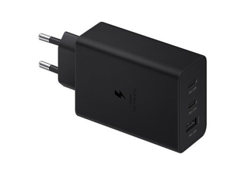 Vooluadapter Samsung 65W Trio USB-C-A, Black