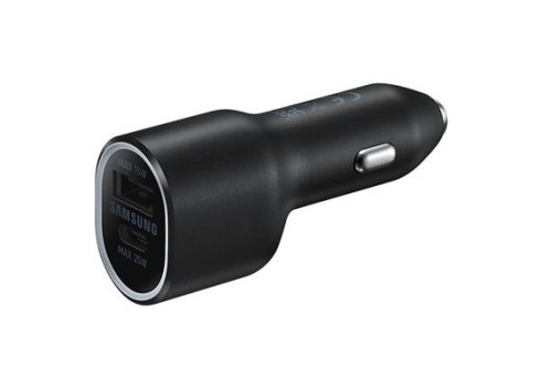 Samsung USB-A + USB-C 40W autolaadija, must