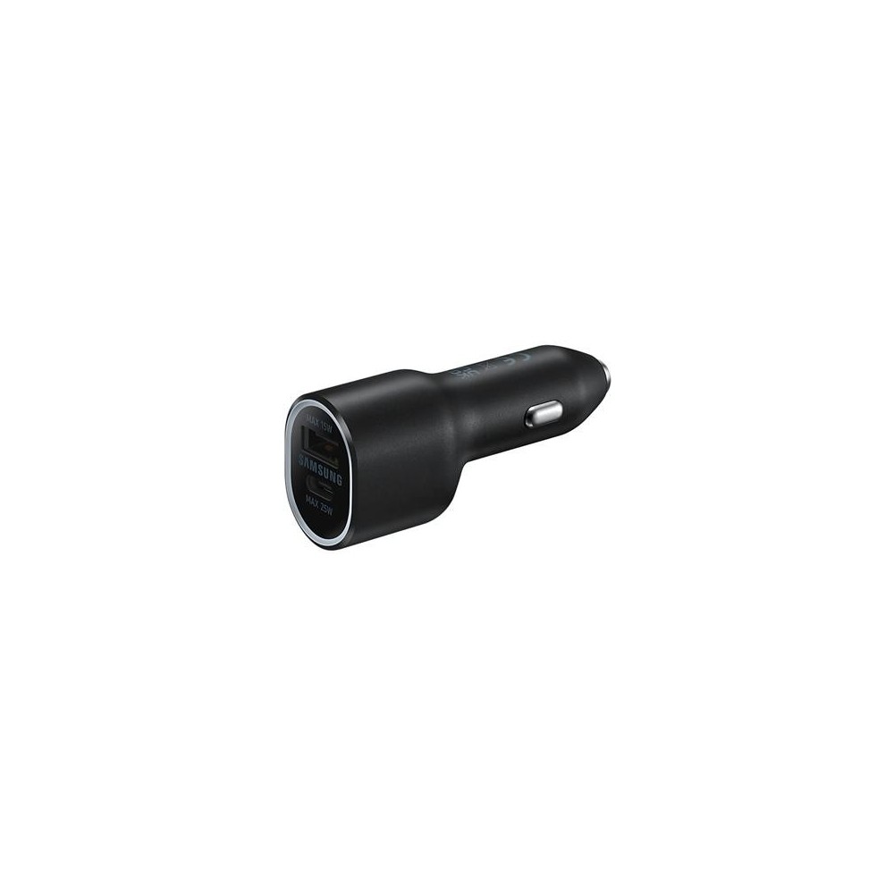 Samsung USB-A + USB-C 40W autolaadija, must
