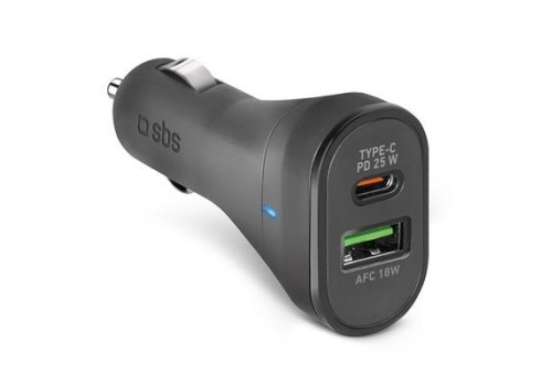 Charger SBS Car 25W USB-USB-C