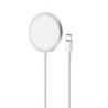 Laadija Puro Magnetic Wireless USB-C, MagSafe, 1m, valge