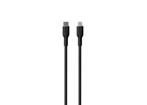 Kaabel Puro Soft USB-C-Lightning 1,5m, must
