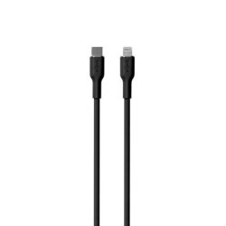 Kaabel Puro Soft USB-C-Lightning 1,5m, must