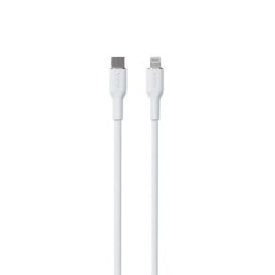 Kaabel Puro Soft USB-C-Lightning 1,5m, valge