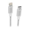 Cable SBS Braided USB-C-Lightning 1m Silver