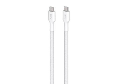 Kaabel Puro Braided USB-C-USB-C 240W, 2m, White