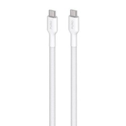 Kaabel Puro Braided USB-C-USB-C 240W, 2m, White