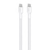 Kaabel Puro Braided USB-C-USB-C 240W, 2m, White