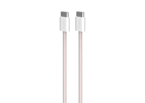 Kaabel Puro Braided USB-C-USB-C 60W, 1.5m, Pink