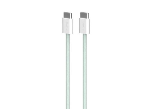 Kaabel Puro Braided USB-C-USB-C 60W, 1.5m, Green