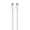 Kaabel Puro Braided USB-C-USB-C 60W, 1.5m, Green