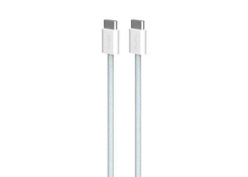 Kaabel Puro Braided USB-C-USB-C 60W, 1.5m, Light Blue