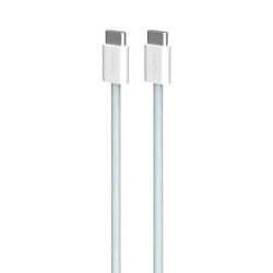 Kaabel Puro Braided USB-C-USB-C 60W, 1.5m, Light Blue