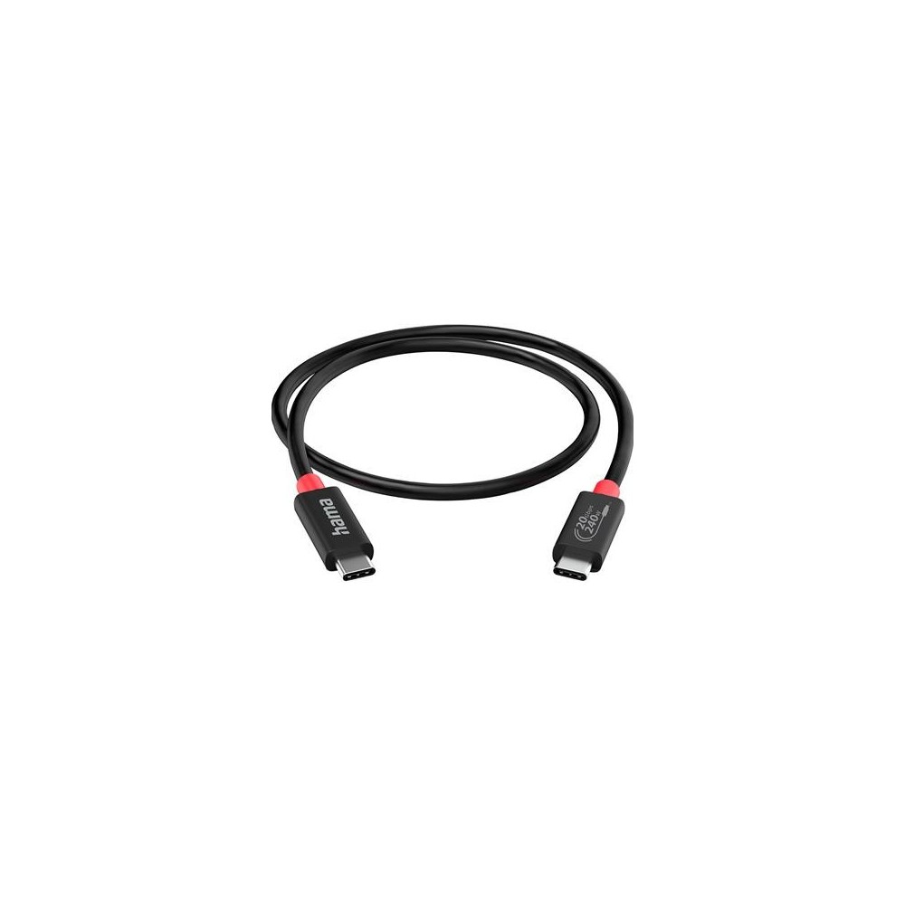 Cable Hama USB-C-USB-C, USB 4.0, 20 Gbit-s, 5 A, 240 W, 2 m