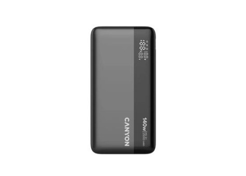 Power bank Canyon 25000mAh 140W LCD, Dark Grey
