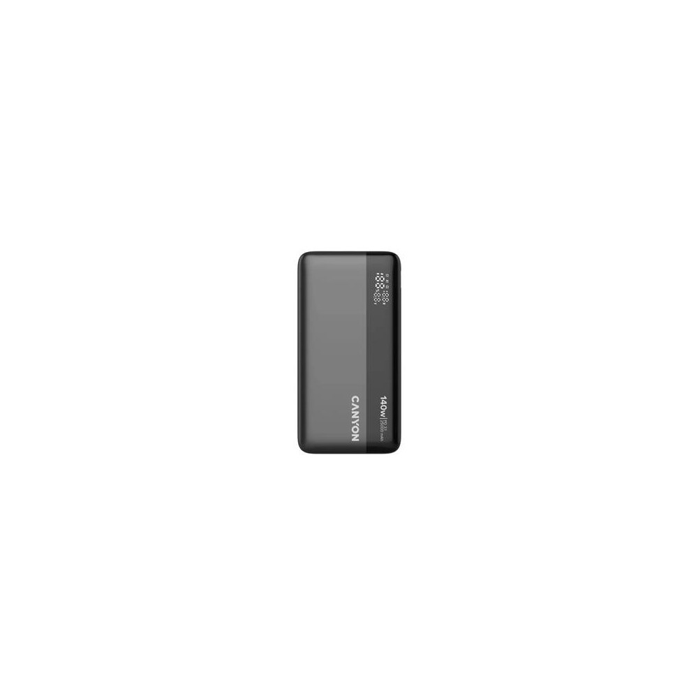 Power bank Canyon 25000mAh 140W LCD, Dark Grey