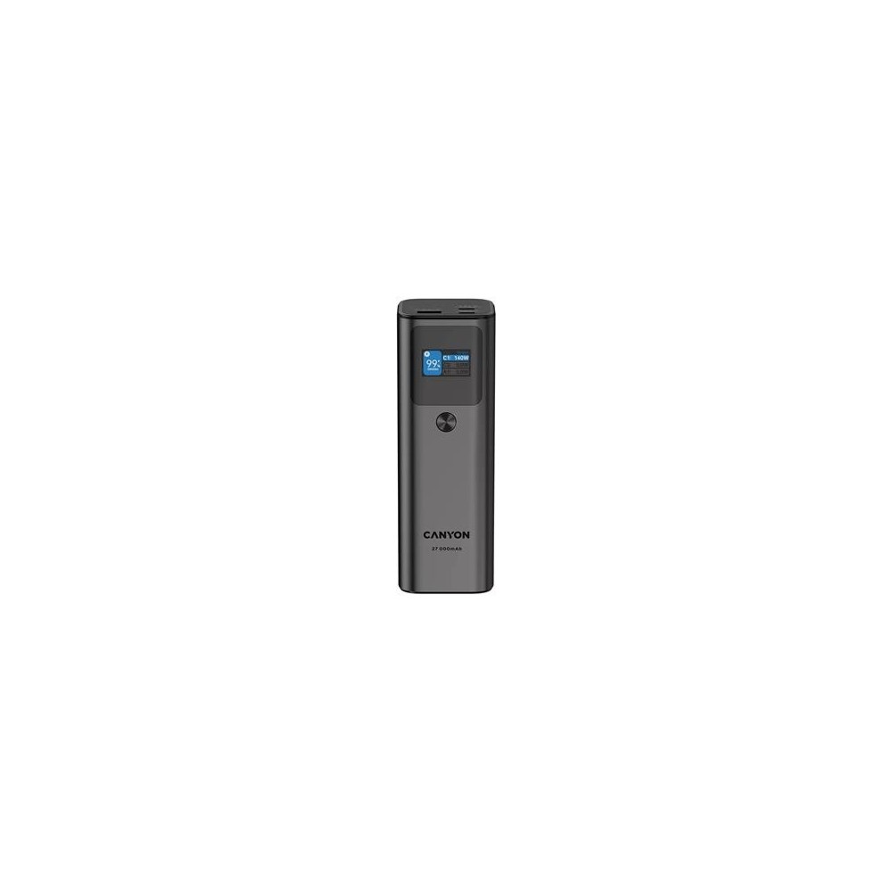 Power bank Canyon 27000mAh 140W TFT, Dark Grey