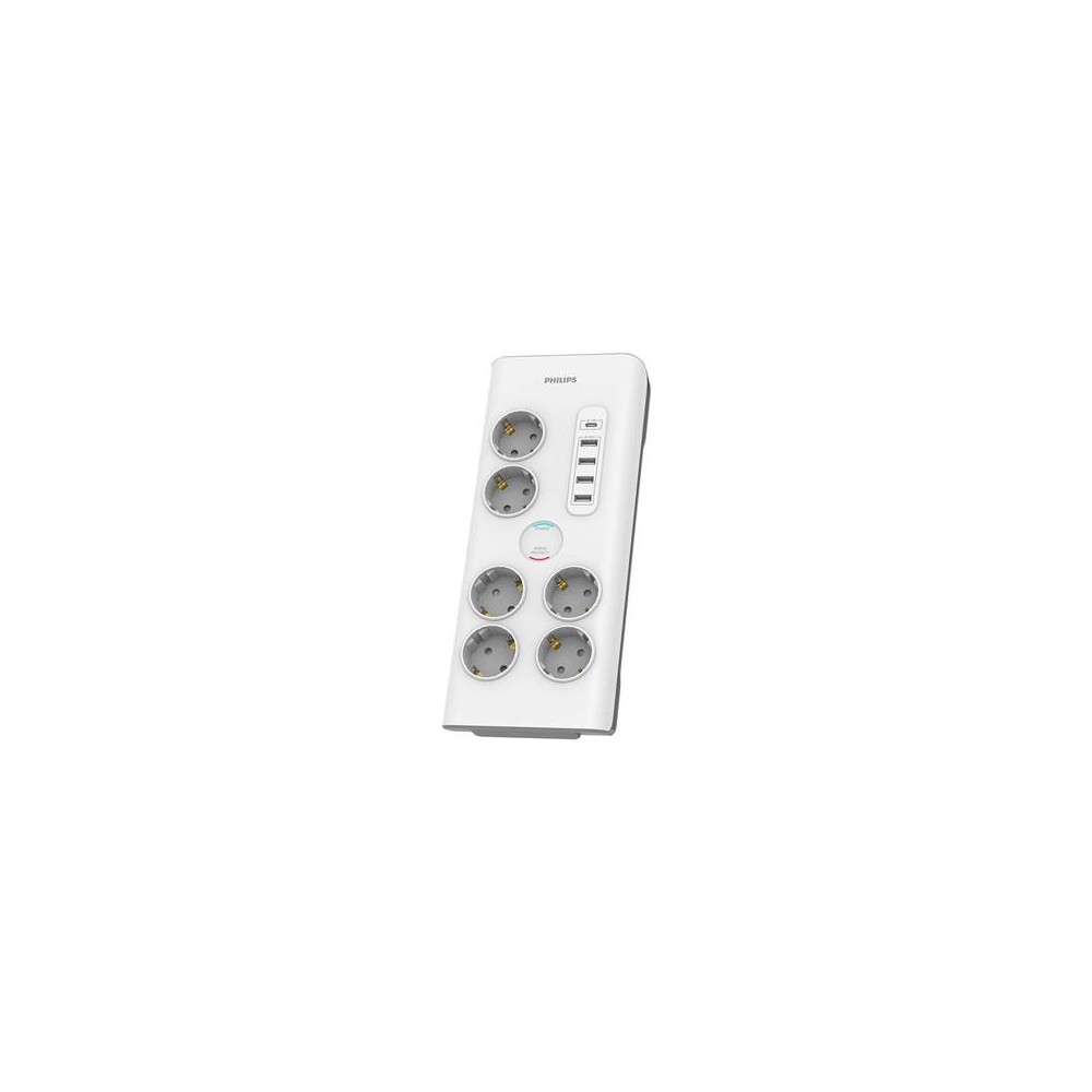 Pingekaitse Philips, 6 outlets, 1xUSB-C + 4xUSB-A, 2m