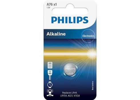 Patarei Philips A76 1.5 V Alkaline LR44 - LR1154