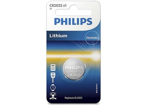 Patarei Philips CR2025 3 V Lithium