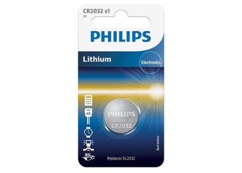 Patarei Philips CR2032 3 V Lithium
