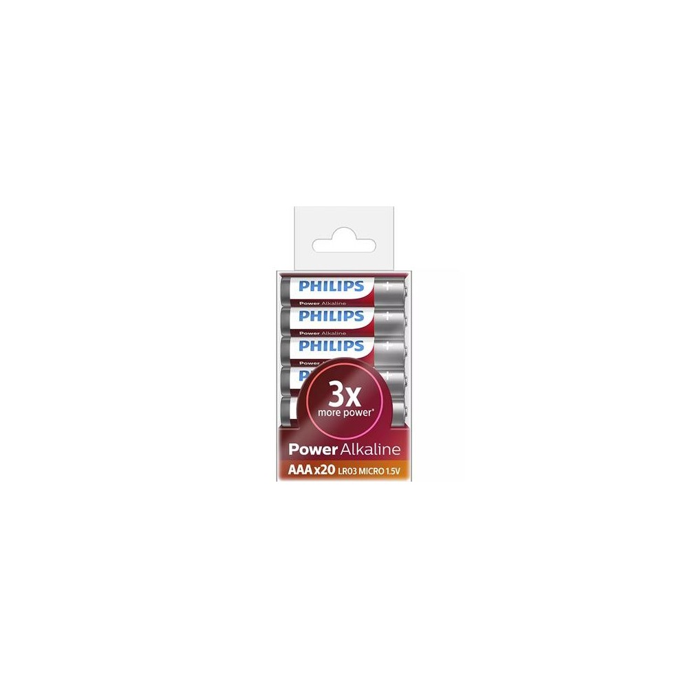 Patarei Philips LR03P AAA 20tk Power Alkaline