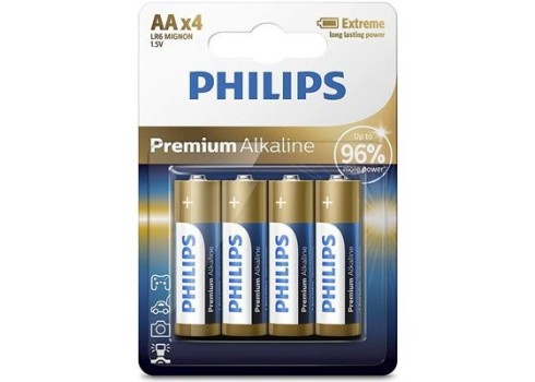 Patarei Philips LR6M AA 4 tk Premium Alkaline
