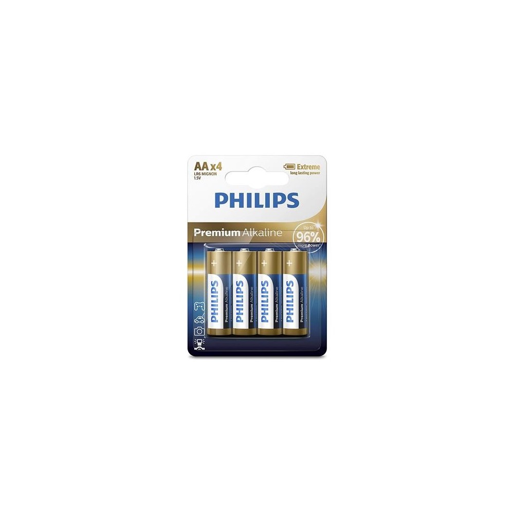 Patarei Philips LR6M AA 4 tk Premium Alkaline
